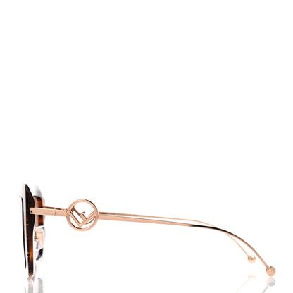 Fendi Acetate Metal F is Fendi FF Square Cat Eye Sunglasses FF 0424/F/S Havana 3 of 7