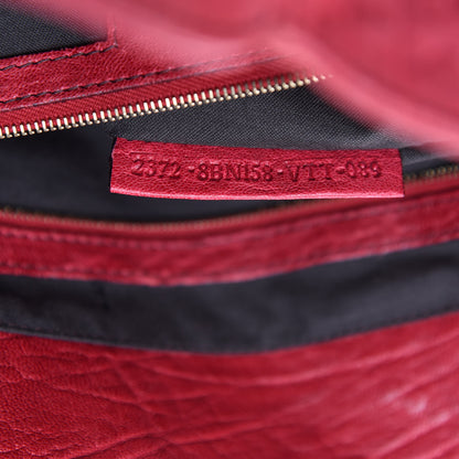 Fendi Crinkled Lambskin Large Bag De Jour Tote Red 9 of 10