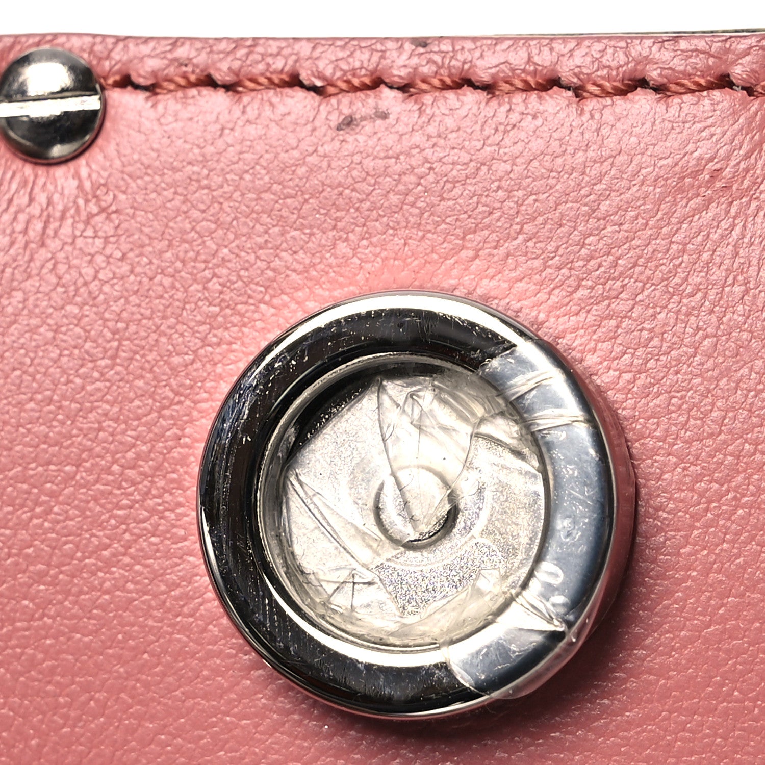 Fendi Silk Satin Phone Baguette Blush 15 of 16