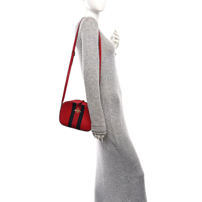Gucci Calfskin Web Small Webby Bee Shoulder Bag Red 2 of 11
