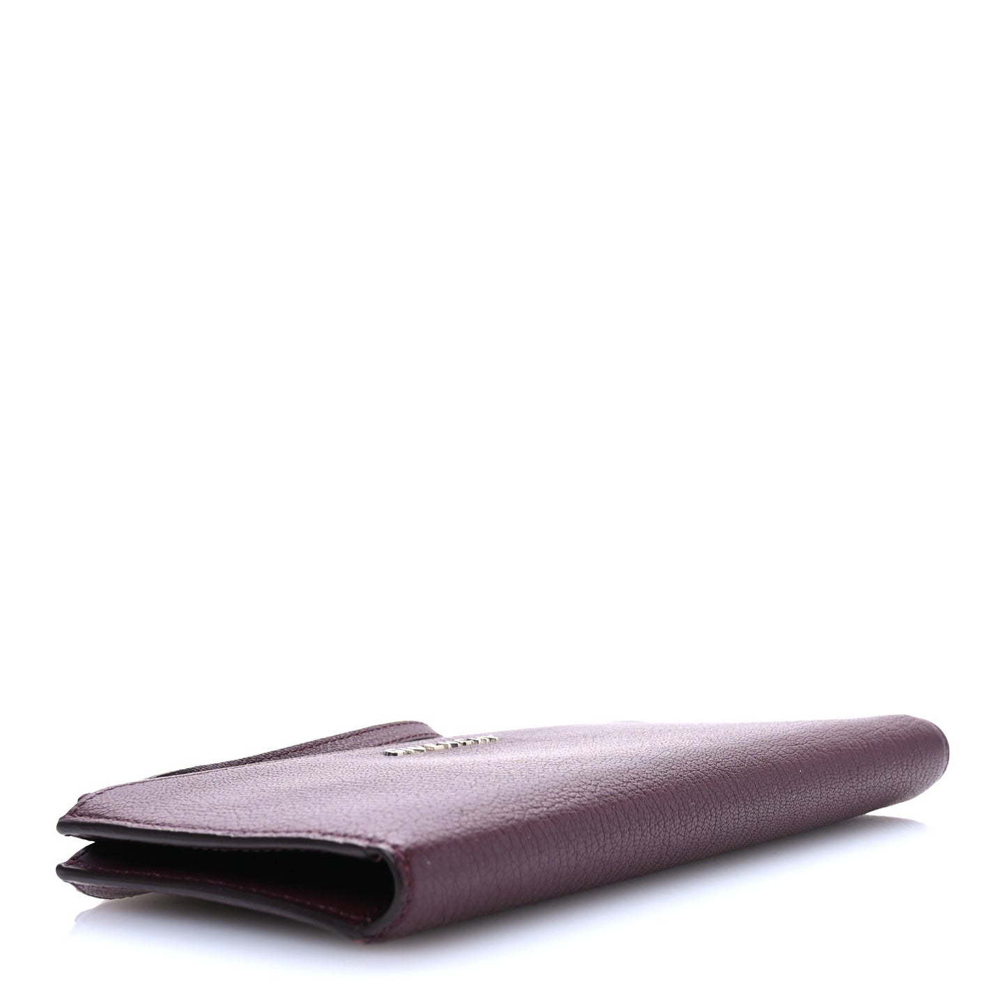 Sugar Goatskin Pandora Double Zip Wallet Oxblood Red