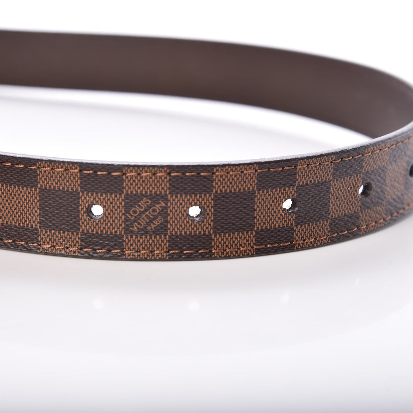 Mini Damier Ebene 25mm LV Initiales Belt 80 32