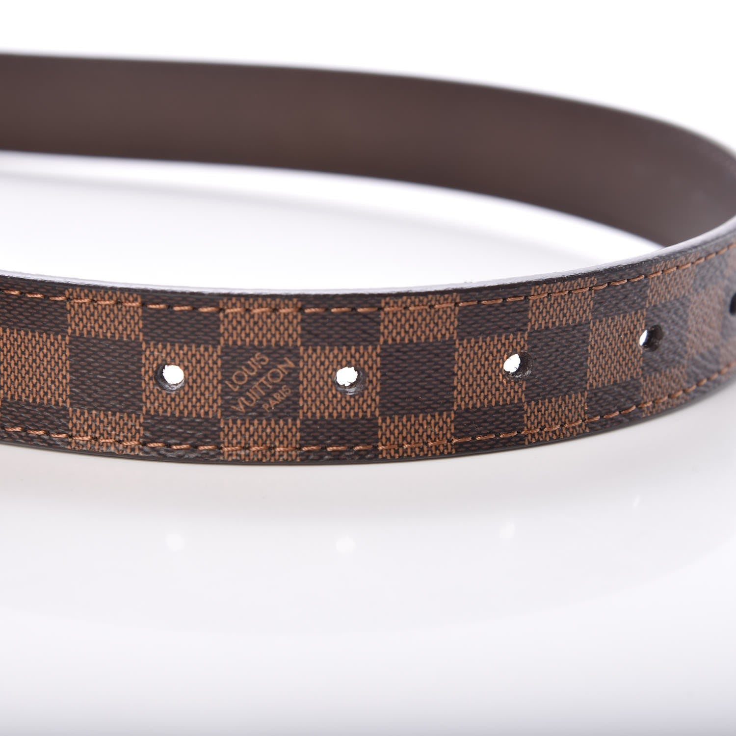 Louis Vuitton Mini Damier Ebene 25mm LV Initiales Belt 80 32 7 of 7