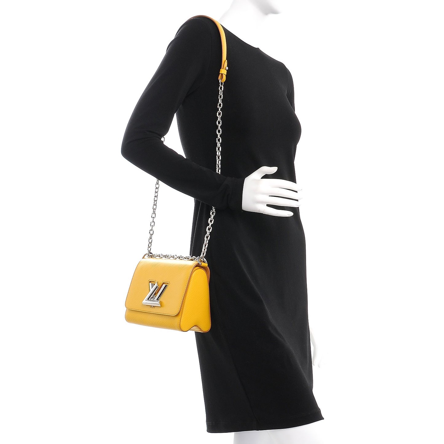 Epi Twist Shoulder Bag PM Jonquille