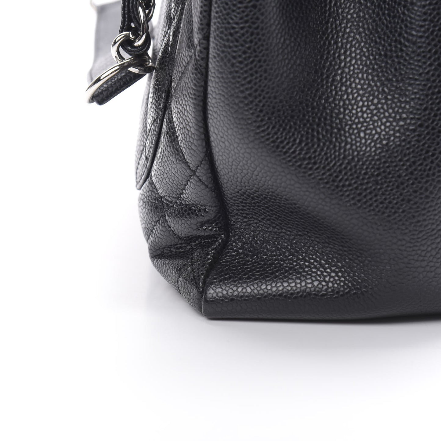 Caviar Quilted Grand Shopping Tote GST Black