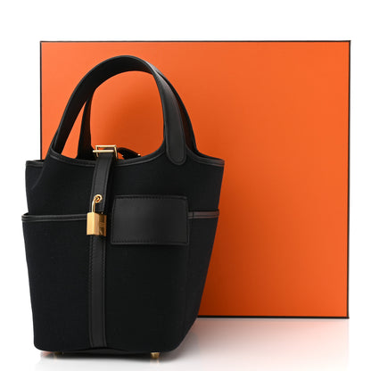 Hermes Toile Goeland Swift Cargo Picotin Lock 18 Black 10 of 10