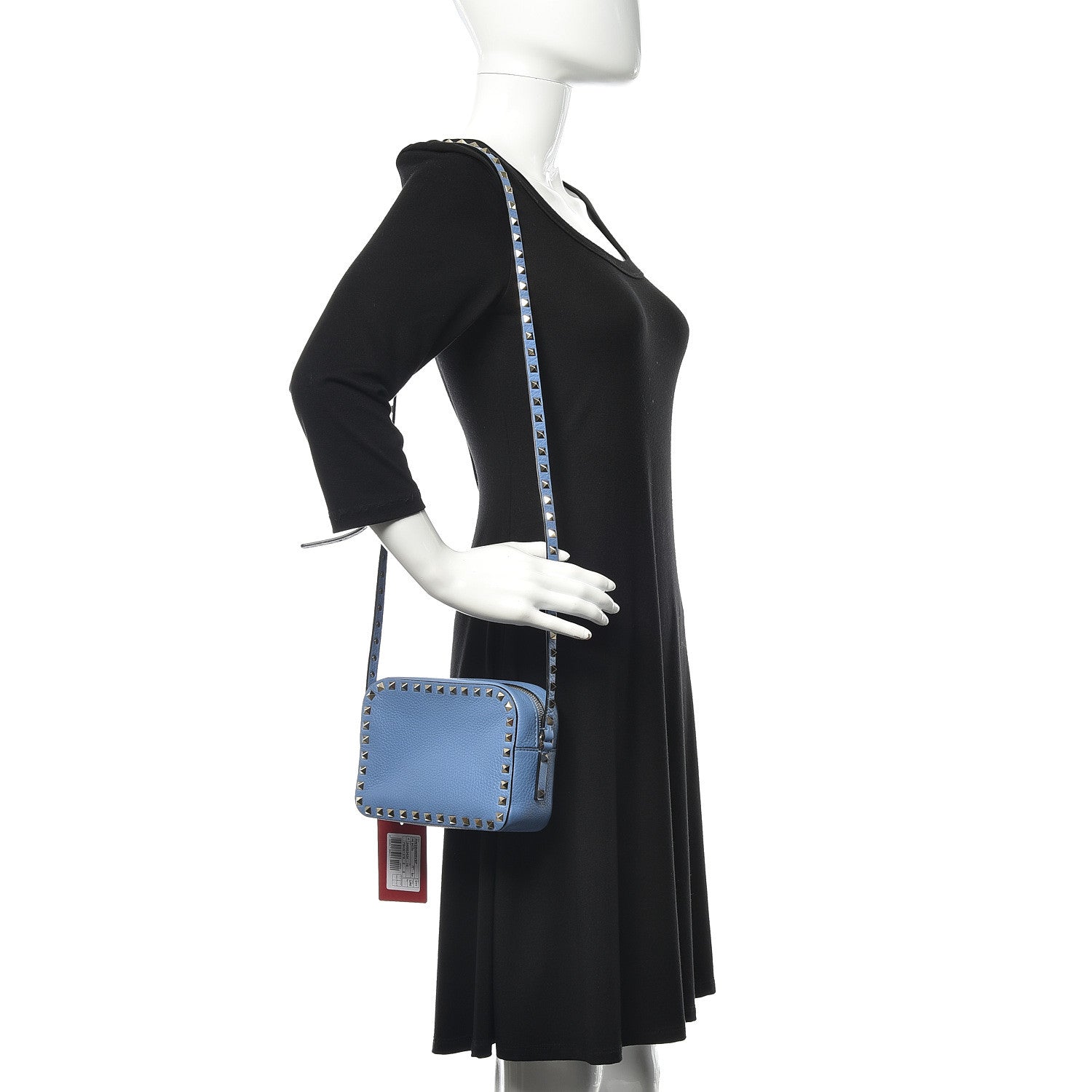 Valentino Garavani Grained Calfskin Rockstud Camera Crossbody Bag Angel 2 of 10