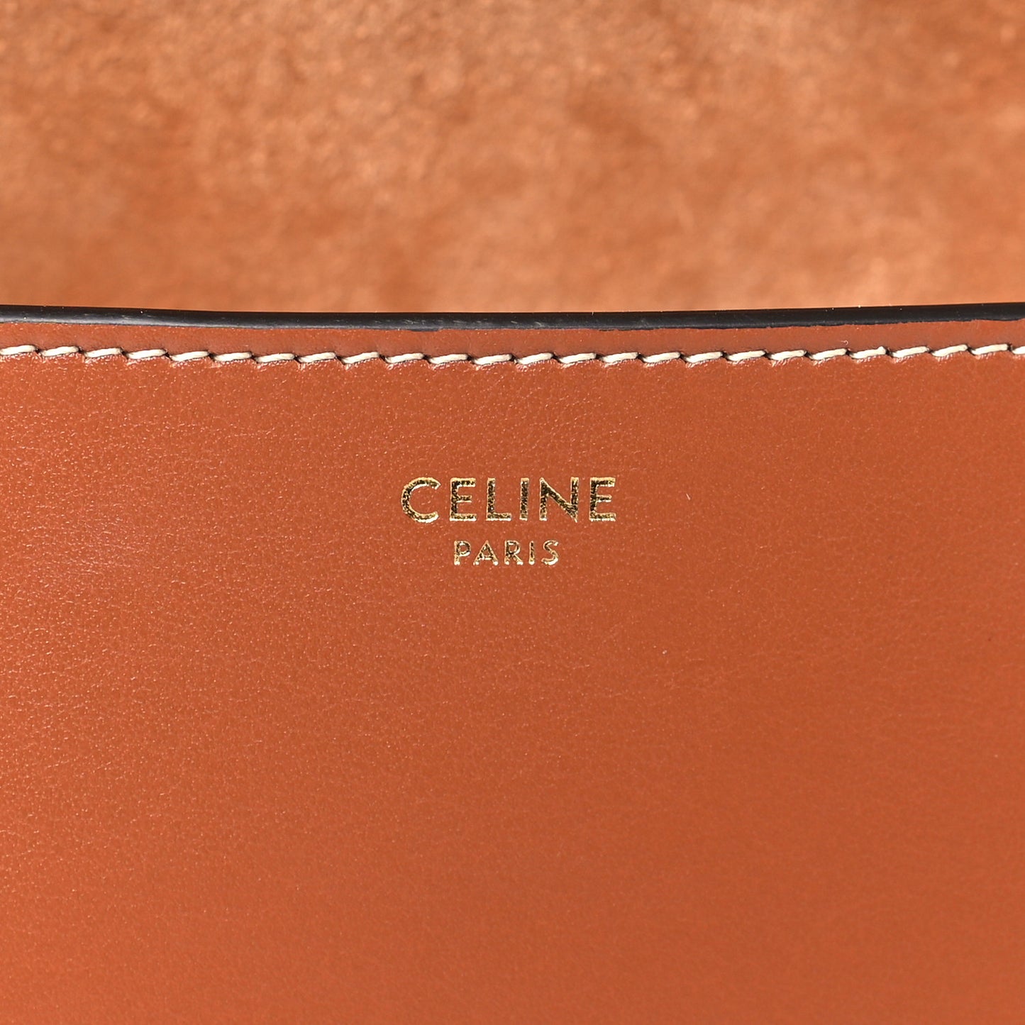 Smooth Calfskin Cuir Triomphe Folco Crossbody Bag Tan
