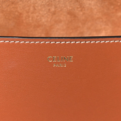Celine Smooth Calfskin Cuir Triomphe Folco Crossbody Bag Tan 6 of 9
