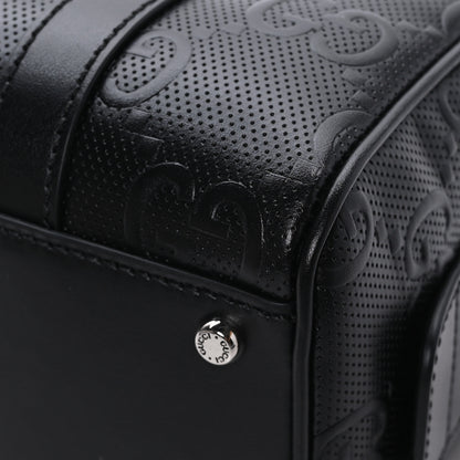 Gucci Calfskin GG Tennis Embossed Mini Duffle Bag Black 9 of 9