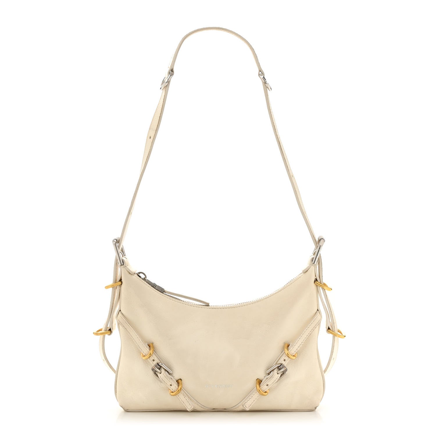 Givenchy Tumbled Calfskin Mini Voyou Boyfriend Party Bag White 1 of 13