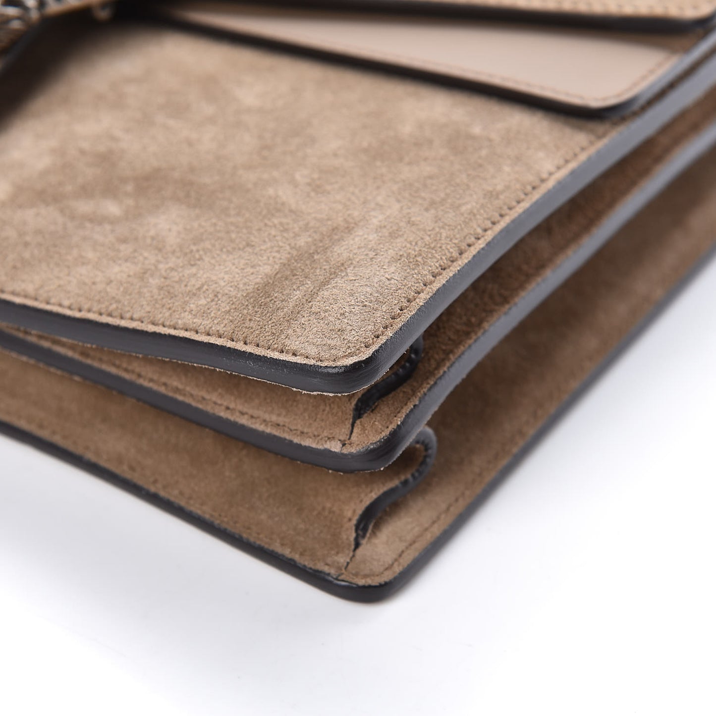 Suede Medium Dionysus Shoulder Bag Taupe