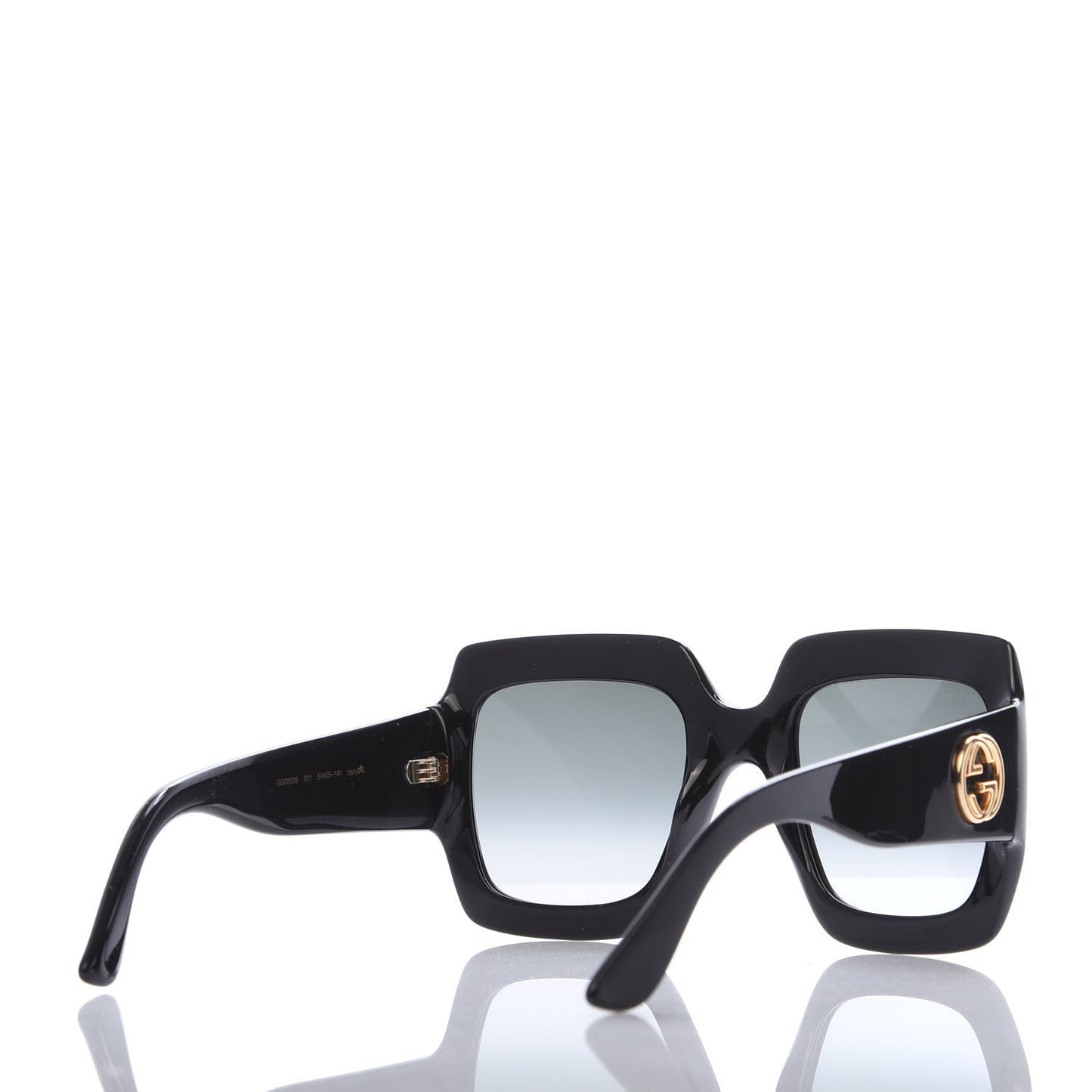 Acetate Square Frame Sunglasses GG0053S Black