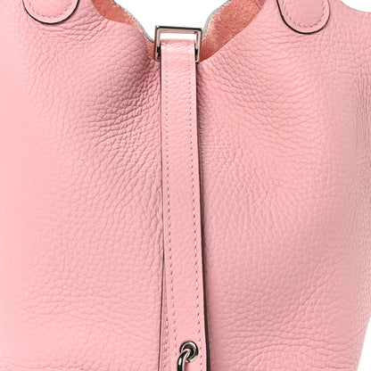 Hermes Taurillon Clemence Picotin Lock 18 PM Rose Sakura 8 of 10