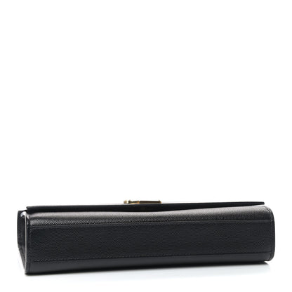 Saint Laurent Grain De Poudre Medium Classic Monogram Kate Satchel Black 4 of 11