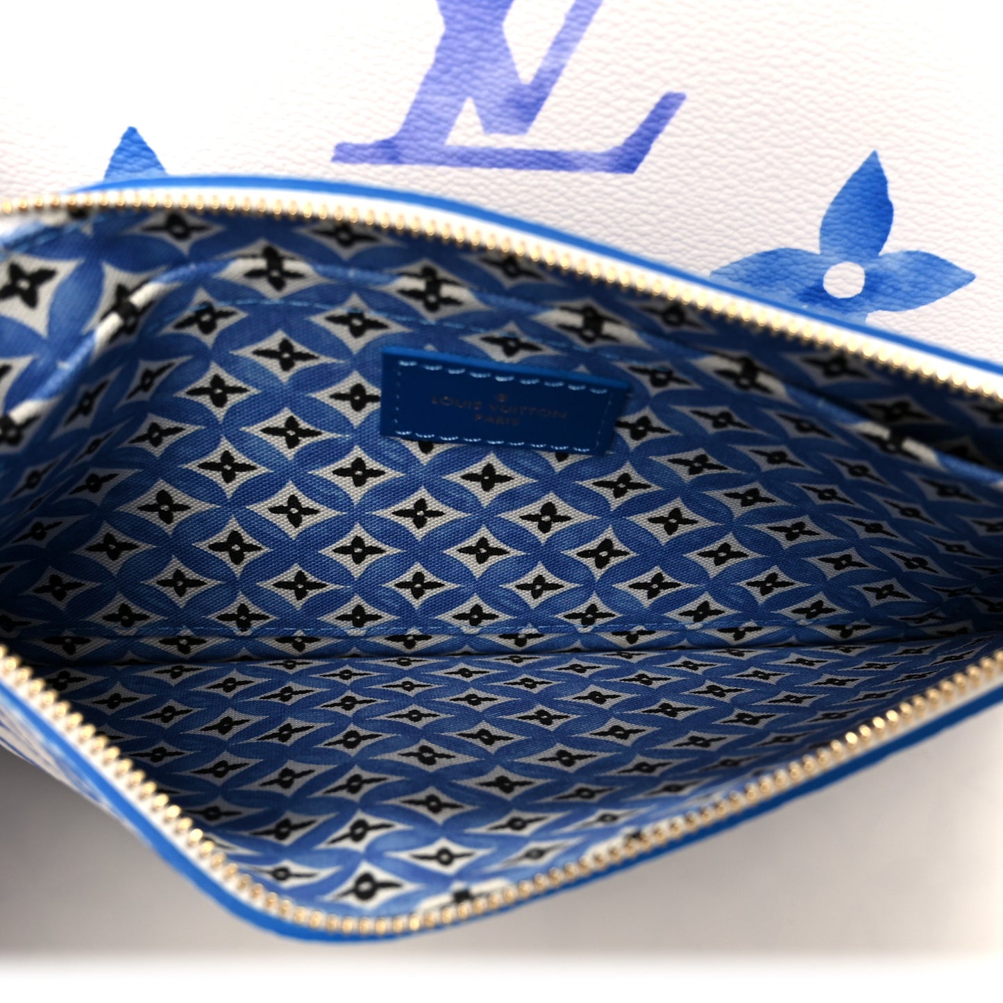 Monogram Giant By The Pool 2.0 Neverfull MM Blue