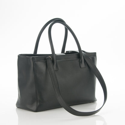 Chanel Calfskin Cerf Executive Shopper Tote Black 3 of 7