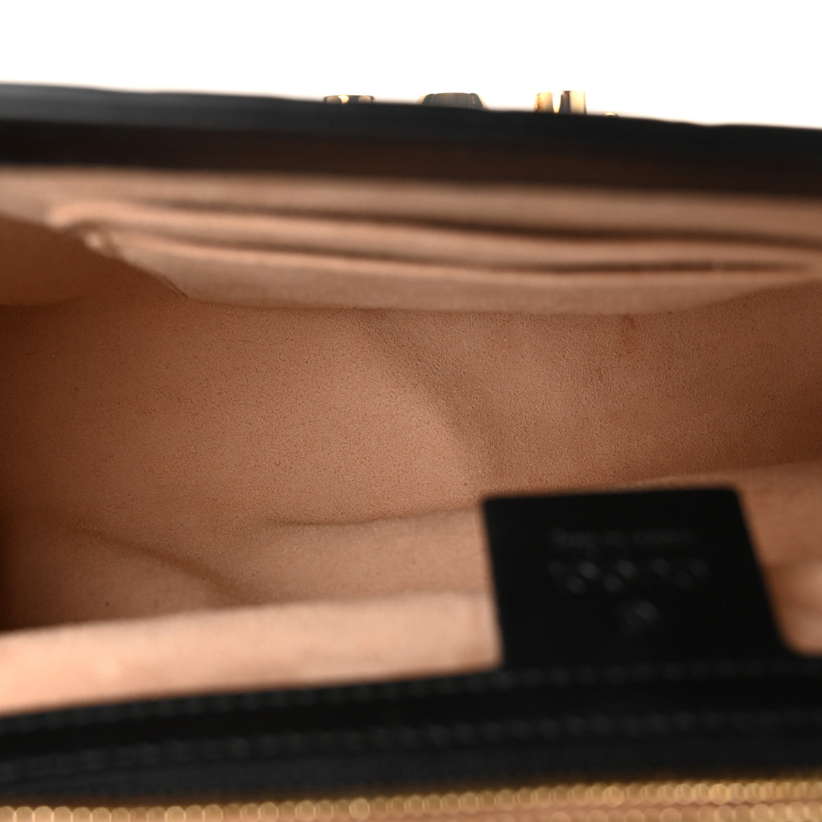 Guccissima Medium Padlock Shoulder Bag Black