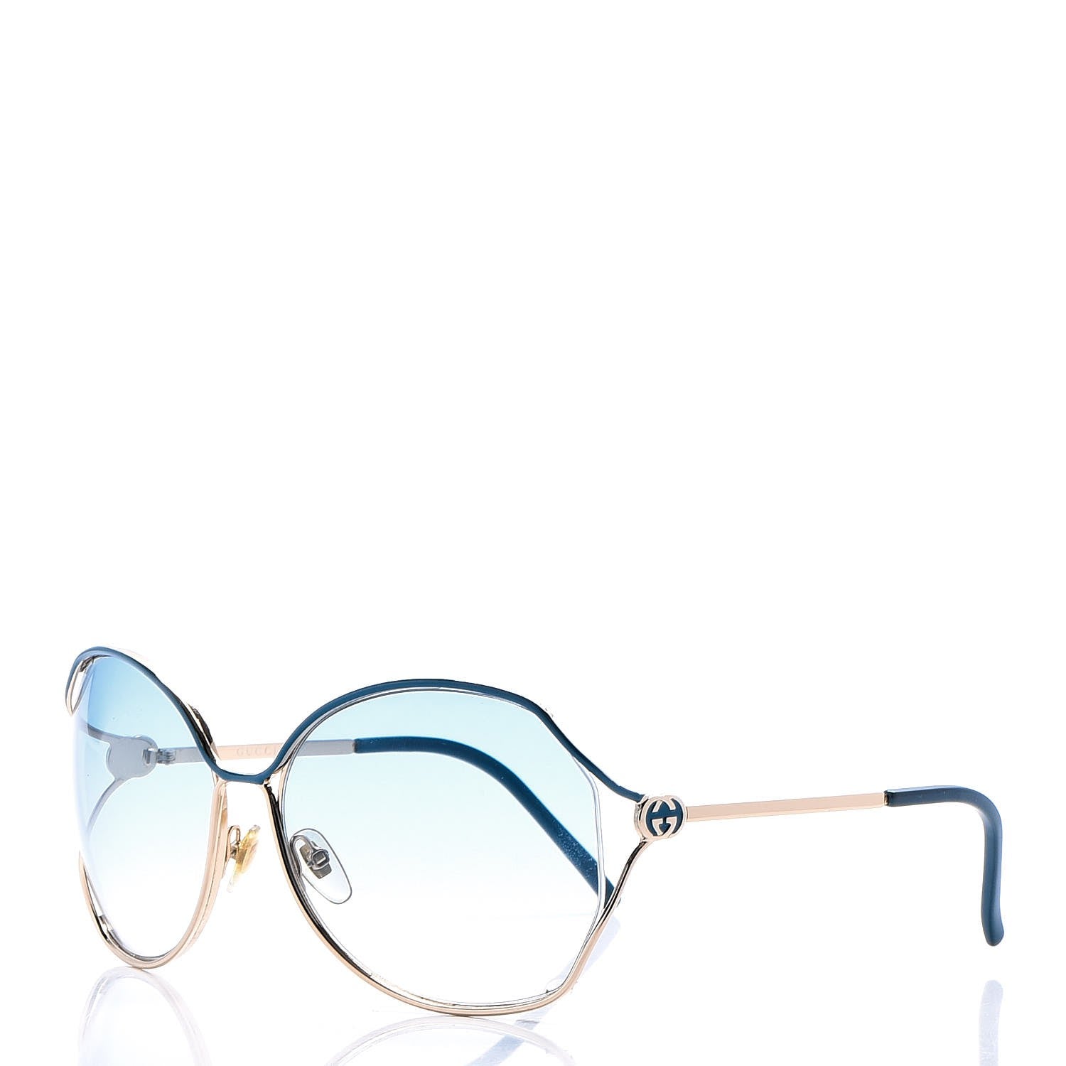 Gucci Oversized Sunglasses GG 2846 Blue 1 of 6