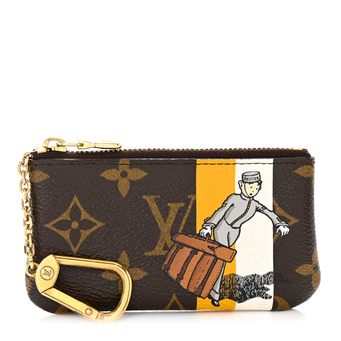 Monogram Groom Key Pouch