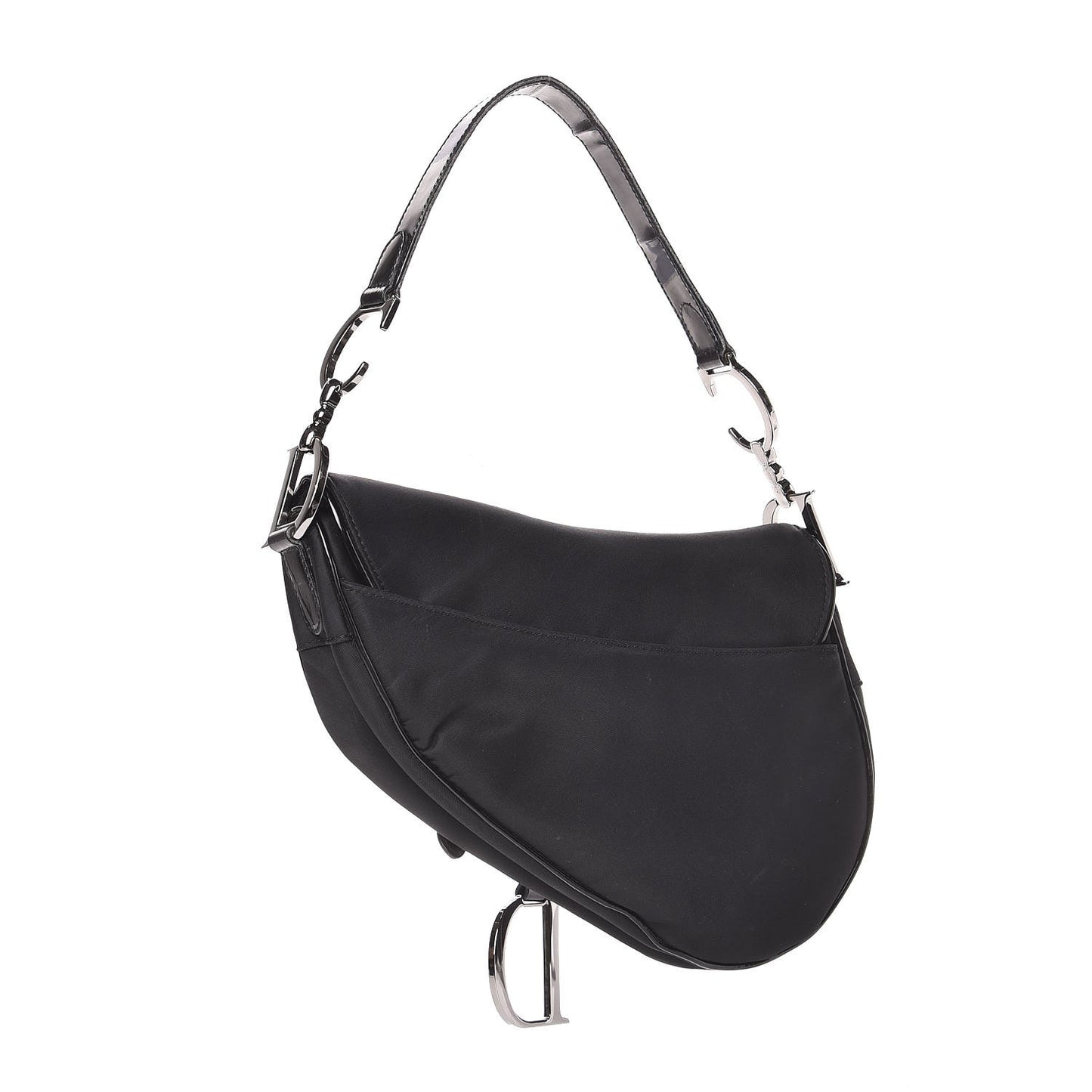 Nylon Saddle Bag Black
