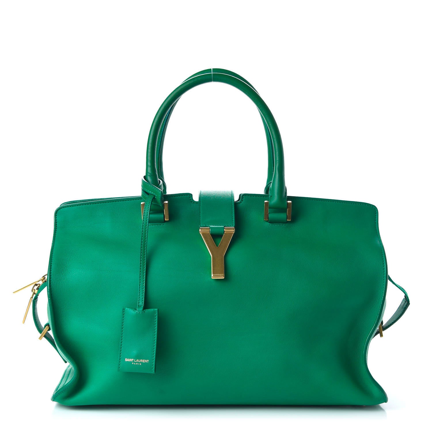 Saint Laurent Calfskin Medium Classic Y Cabas Green 1 of 10