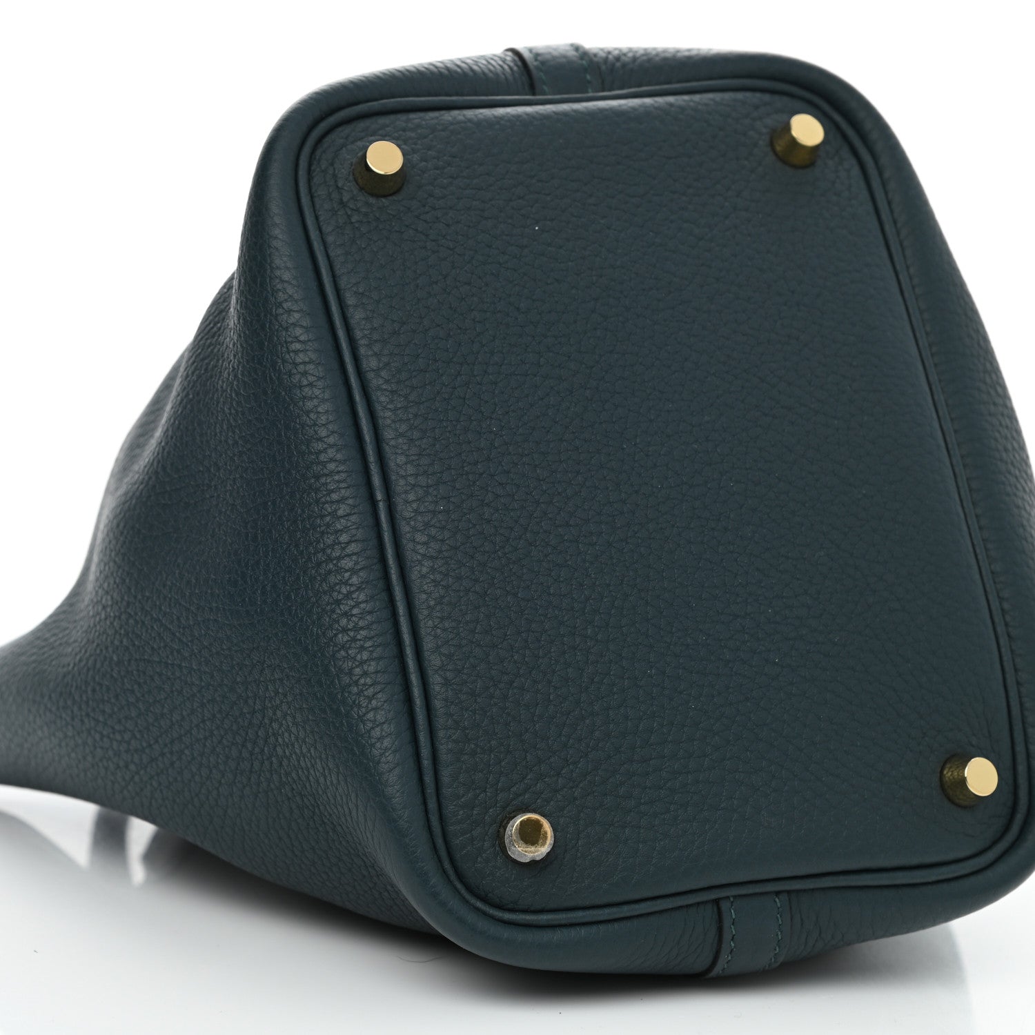 Hermes Taurillon Clemence Picotin Lock 18 PM Vert Cypress 9 of 10