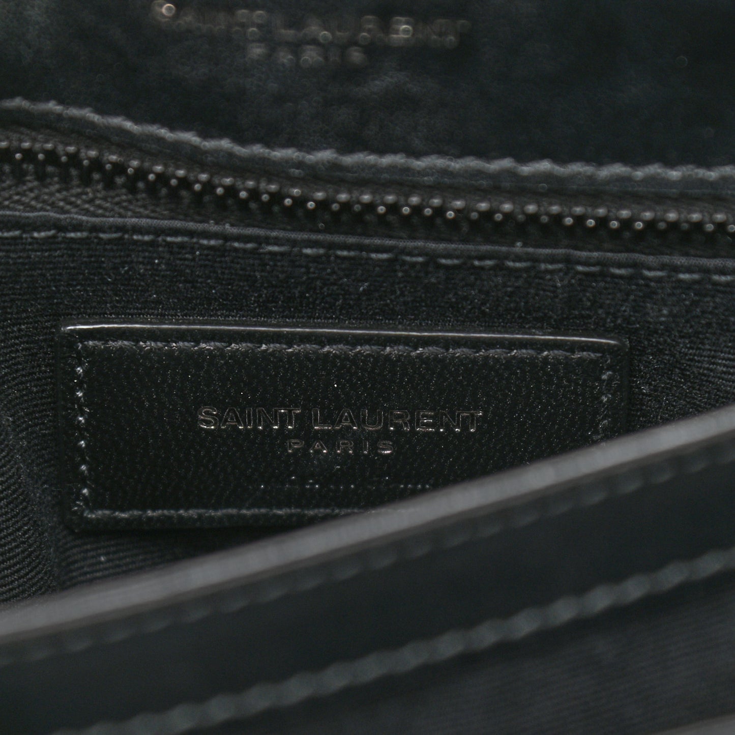 Calfskin Y Quilted Monogram Toy Loulou Crossbody Bag Black