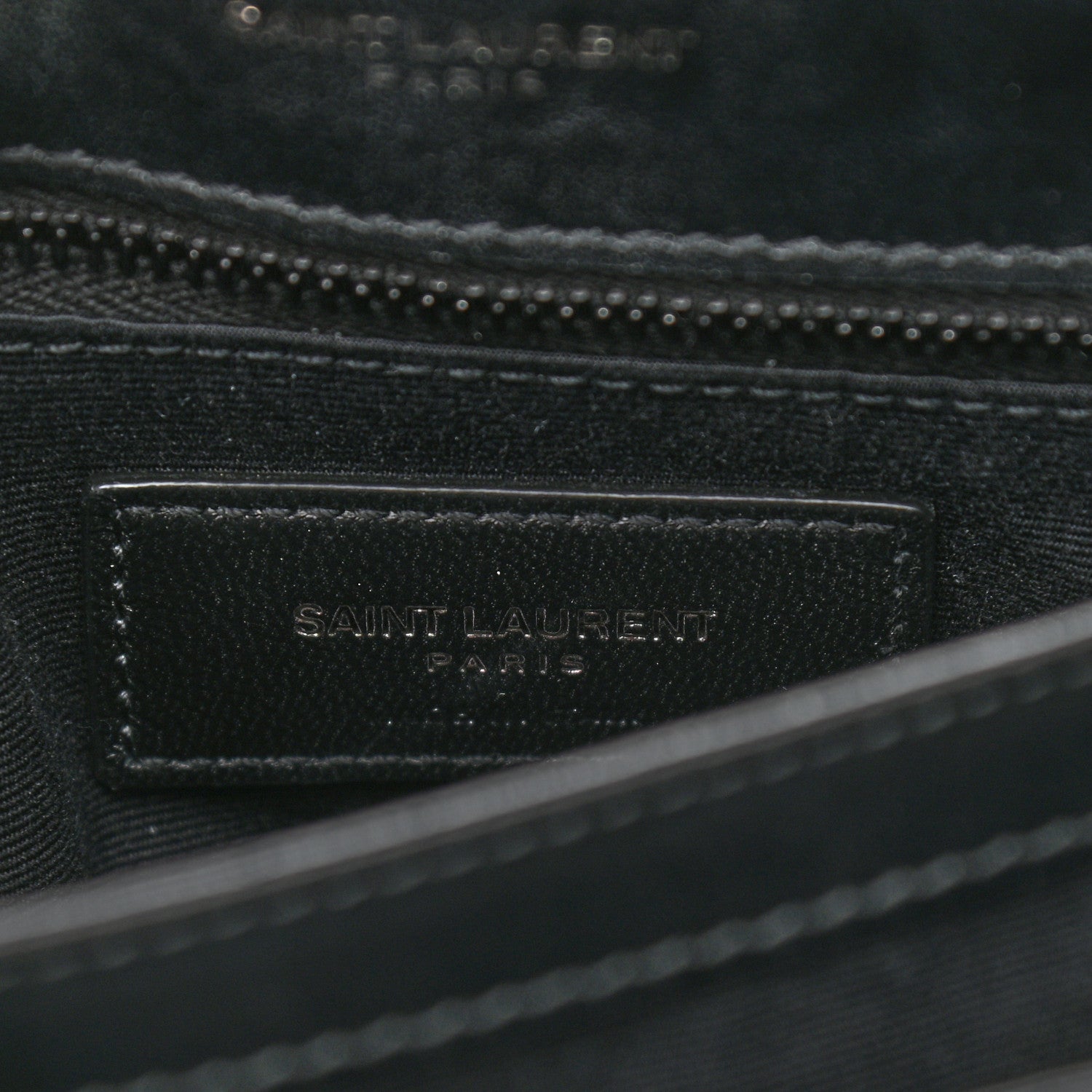 Saint Laurent Calfskin Y Quilted Monogram Toy Loulou Crossbody Bag Black 7 of 11