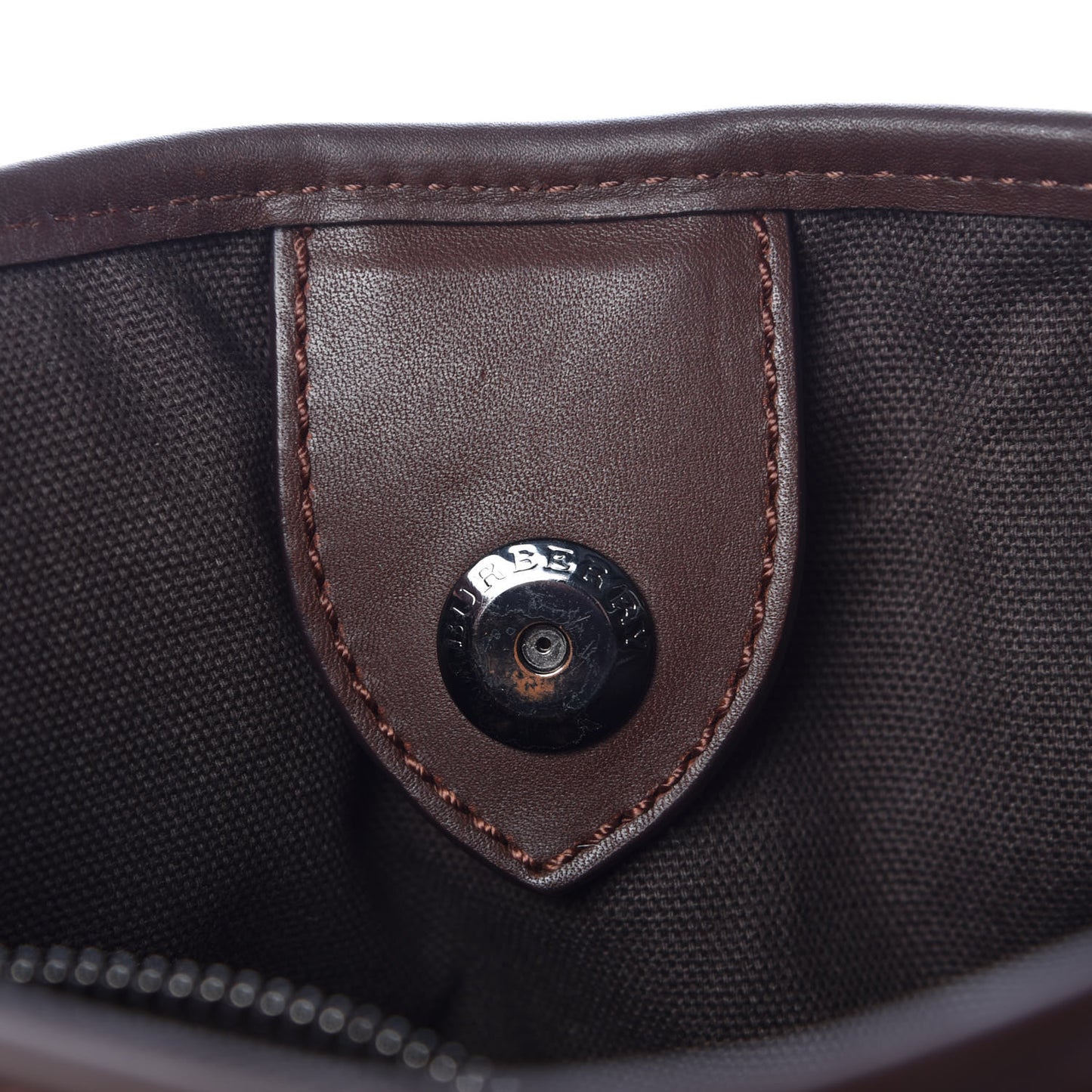 Smoked Check Small Northfield Tote Dark Tan