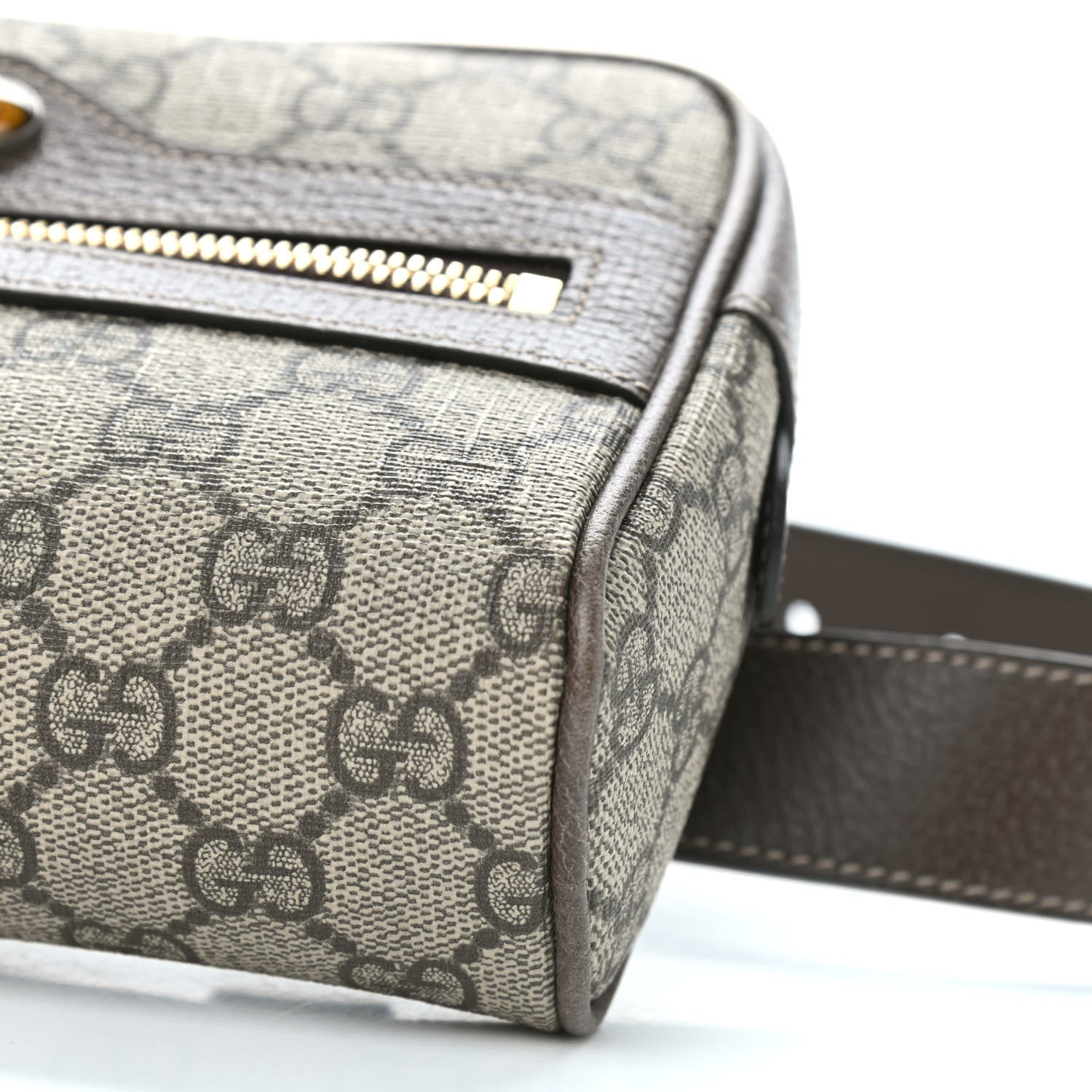 Gucci GG Supreme Monogram Web Small Ophidia Belt Bag 85 34 Dark Brown 9 of 9