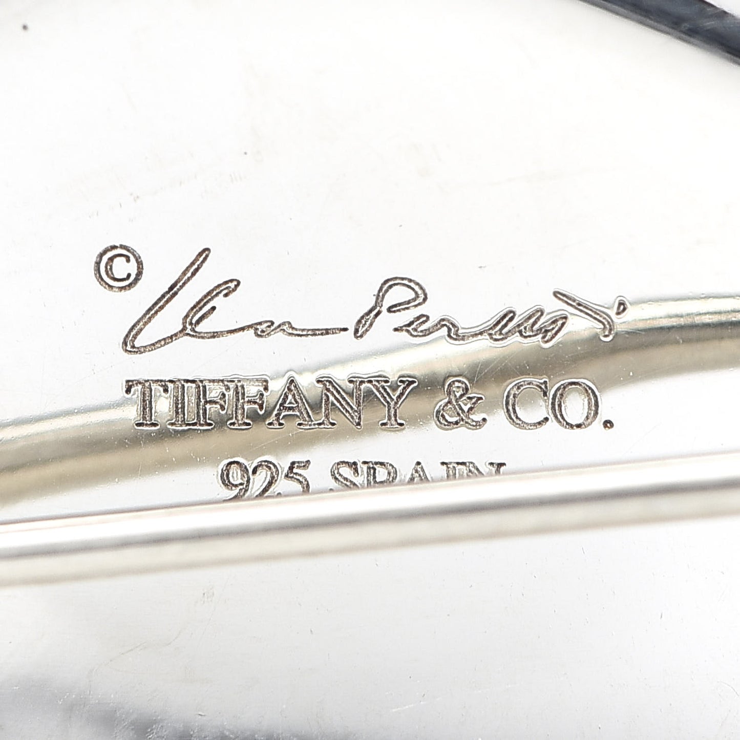 Sterling Silver Elsa Peretti Comma Pin Brooch