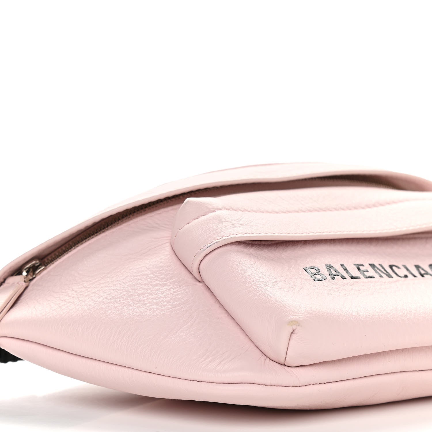 Balenciaga Smooth Double Calfskin Logo Everyday Beltpack XS Light Rose Black 7 of 9