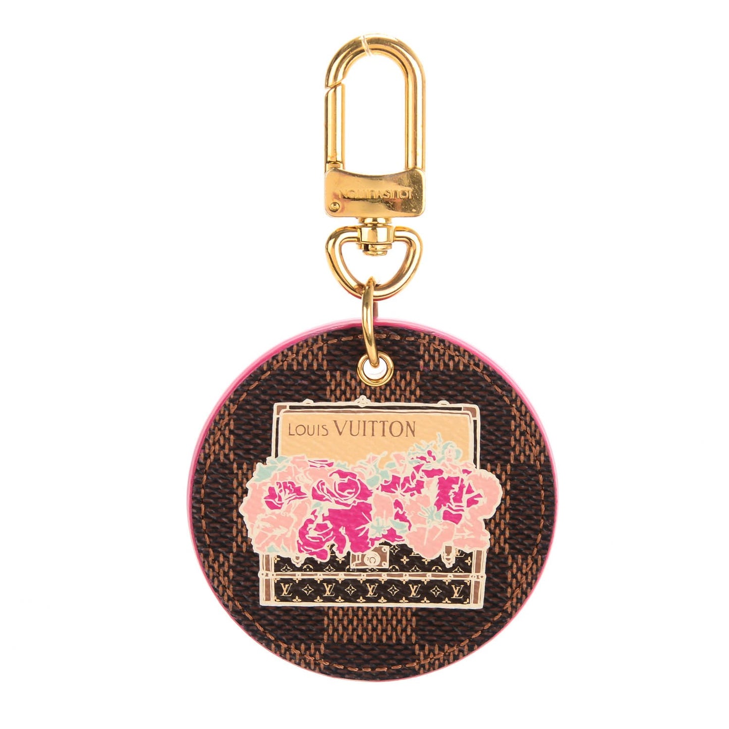 Damier Ebene Illustre Posies Bag Charm