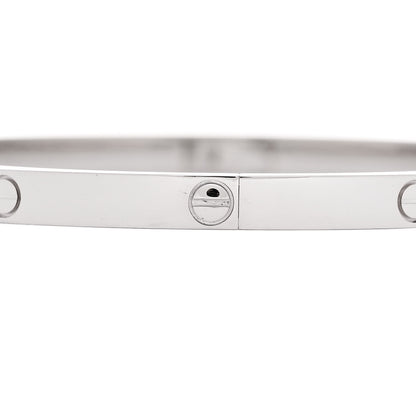 Cartier 18K White Gold Small LOVE Bracelet 17 4 of 8