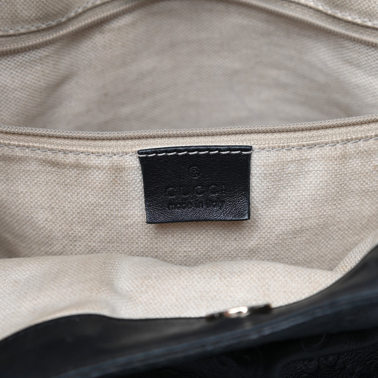 Gucci Guccissima Medium Sukey Tote Black 6 of 11