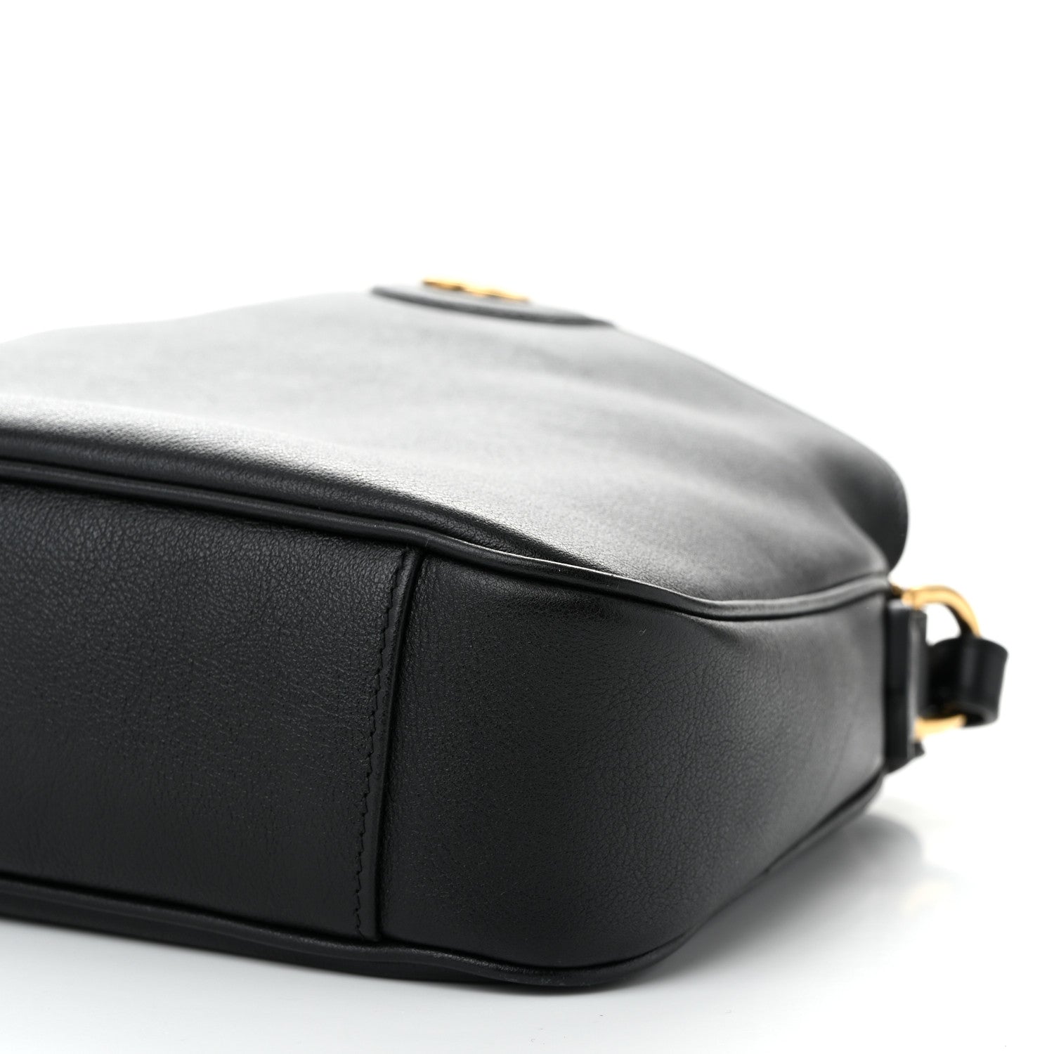 Gucci Softy Wonka Textured Dollar Calfskin Small Diana Shoulder Bag  Black Dusty Grey 10 of 11