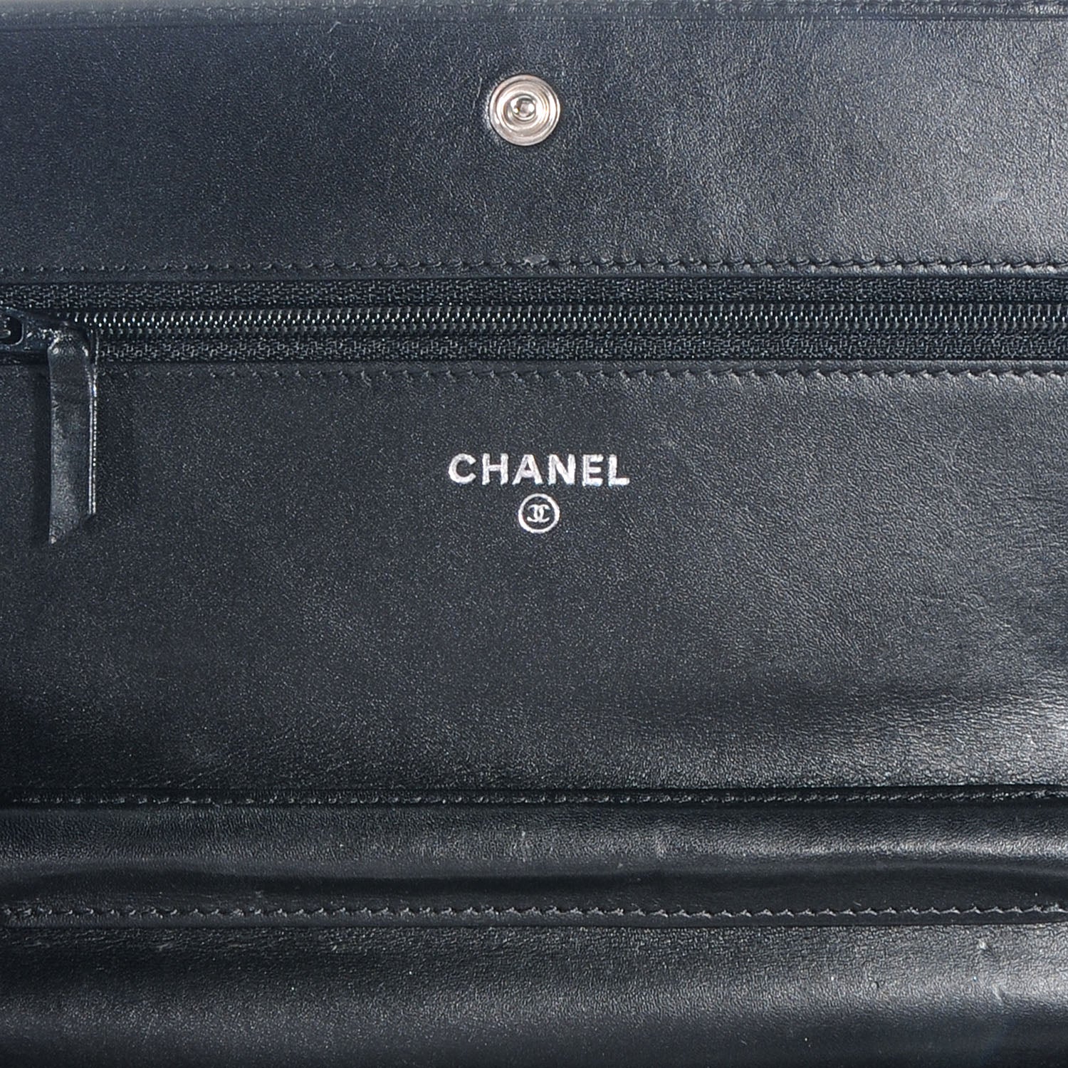Chanel Calfskin Quilted Cambon Wallet On Chain WOC Black 5 of 7