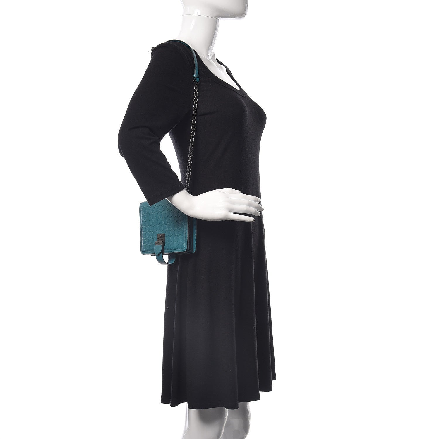 Bottega Veneta Nappa Intrecciato Small Runway Shoulder Bag Canard 2 of 9