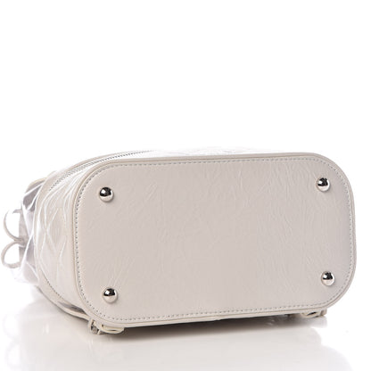Chanel Crumpled Calfskin PVC Quilted Backpack White 4 of 11