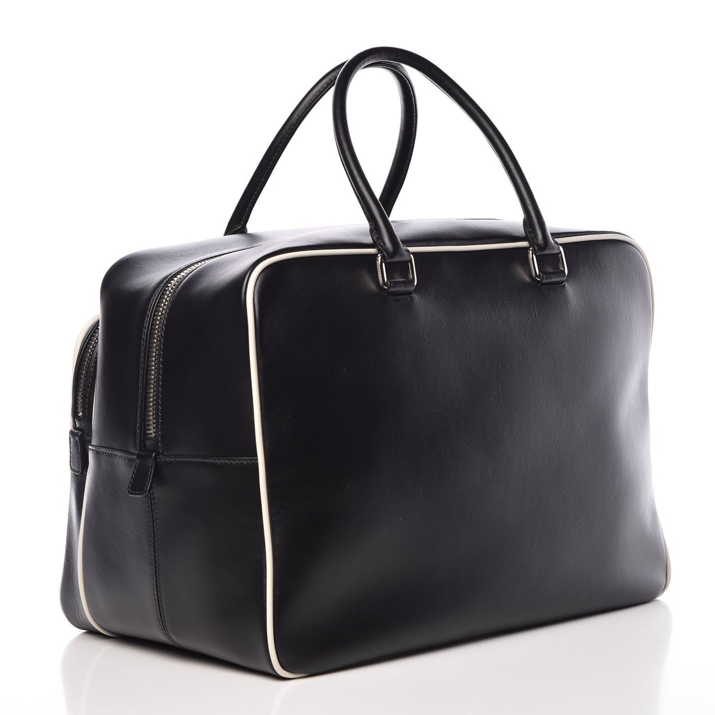 Vitello Bicolor Bowler Black Talco