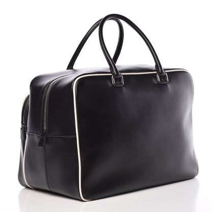 Prada Vitello Bicolor Bowler Black Talco 3 of 10