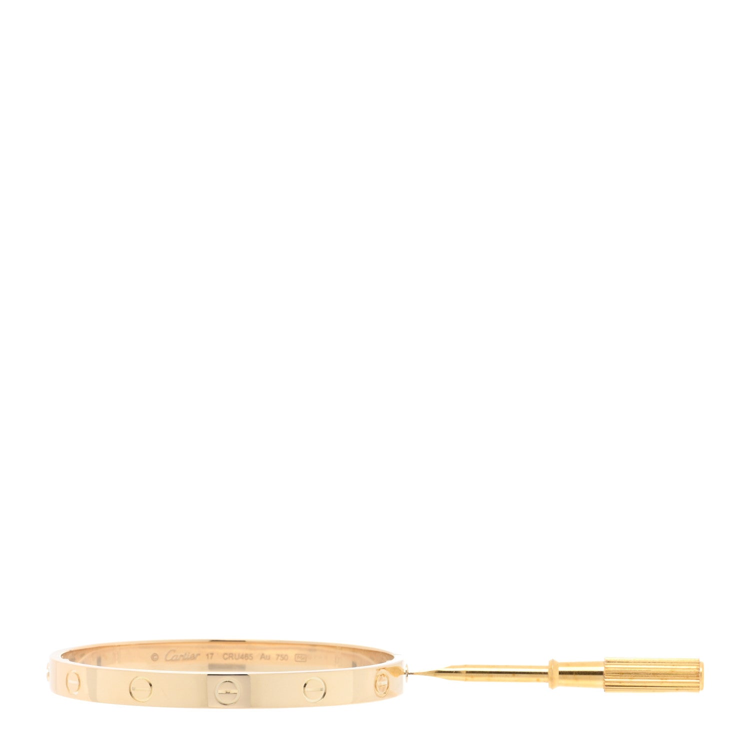Cartier 18K Yellow Gold LOVE Bracelet 17 3 of 8