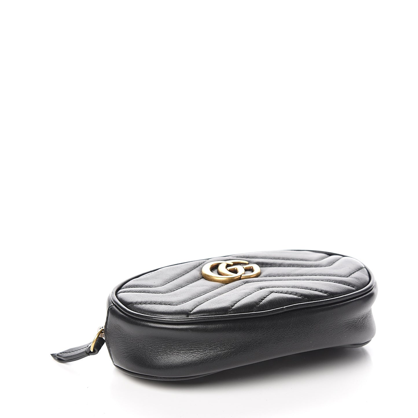 Calfskin Matelasse GG Marmont Belt Bag Black