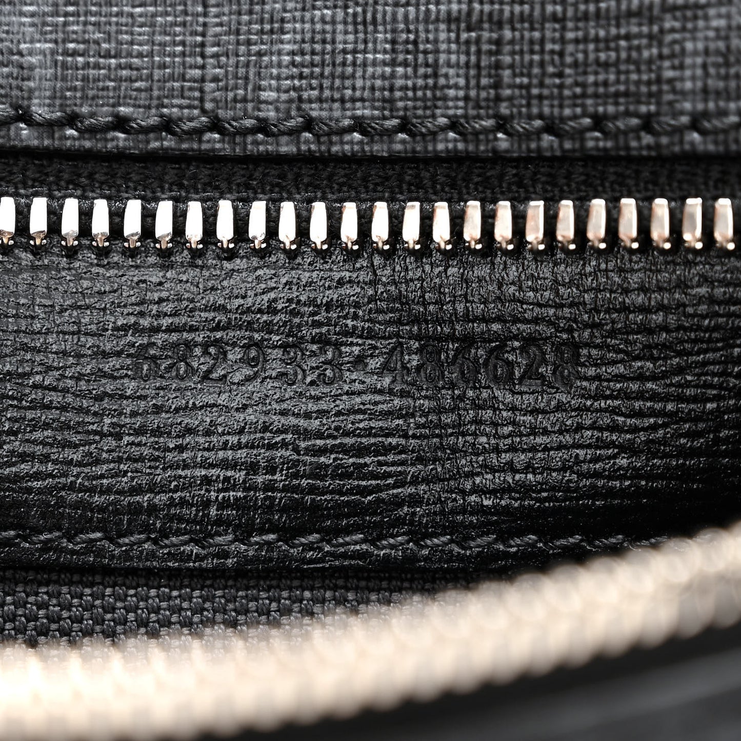 GG Supreme Monogram Textured Calfskin Retro Interlocking G Belt Bag Black