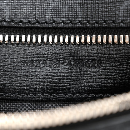 Gucci GG Supreme Monogram Textured Calfskin Retro Interlocking G Belt Bag Black 8 of 11