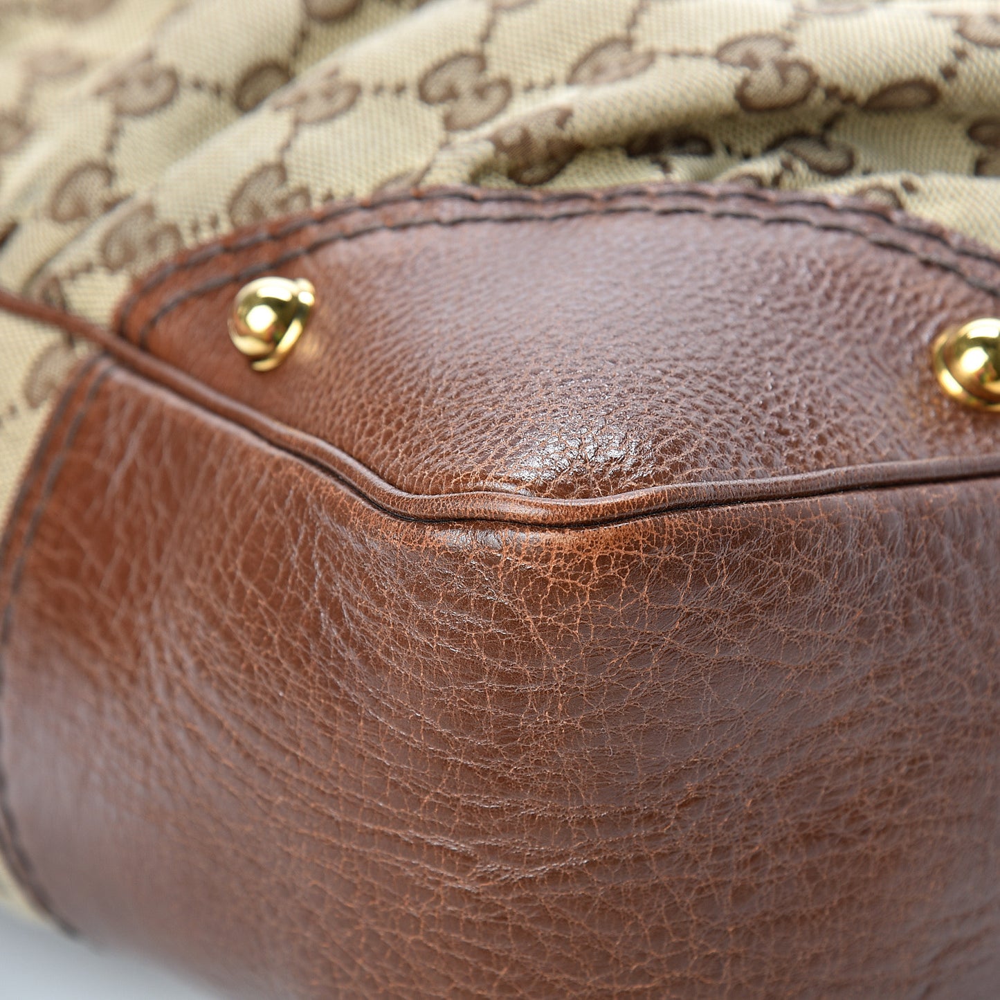 Monogram Medium Jockey Hobo Brown
