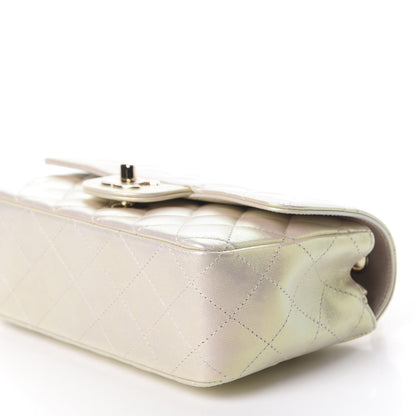 Chanel Iridescent Lambskin Quilted Mini Rectangular Flap Ivory 7 of 11