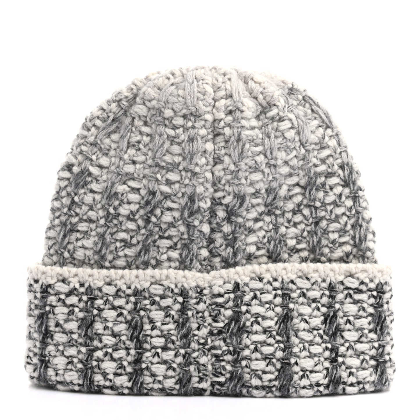 Cashmere Logo Beanie Hat Light Beige Black Grey