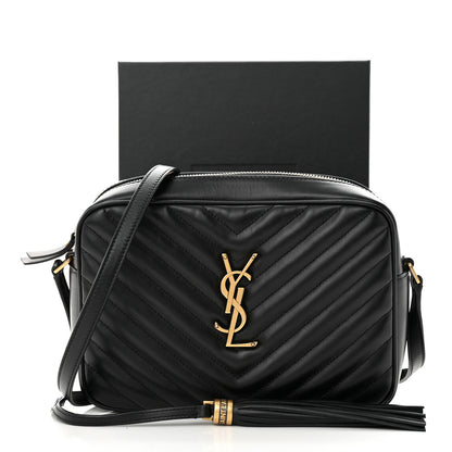 Saint Laurent Calfskin Matelasse Monogram Lou Camera Bag Black 12 of 12